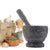 Granite Mortar and Pestle Set - Perfect for Crushing and Grinding Herbs and Spices to Maximize Flavor, Easy to Use & Clean, Solid Stone