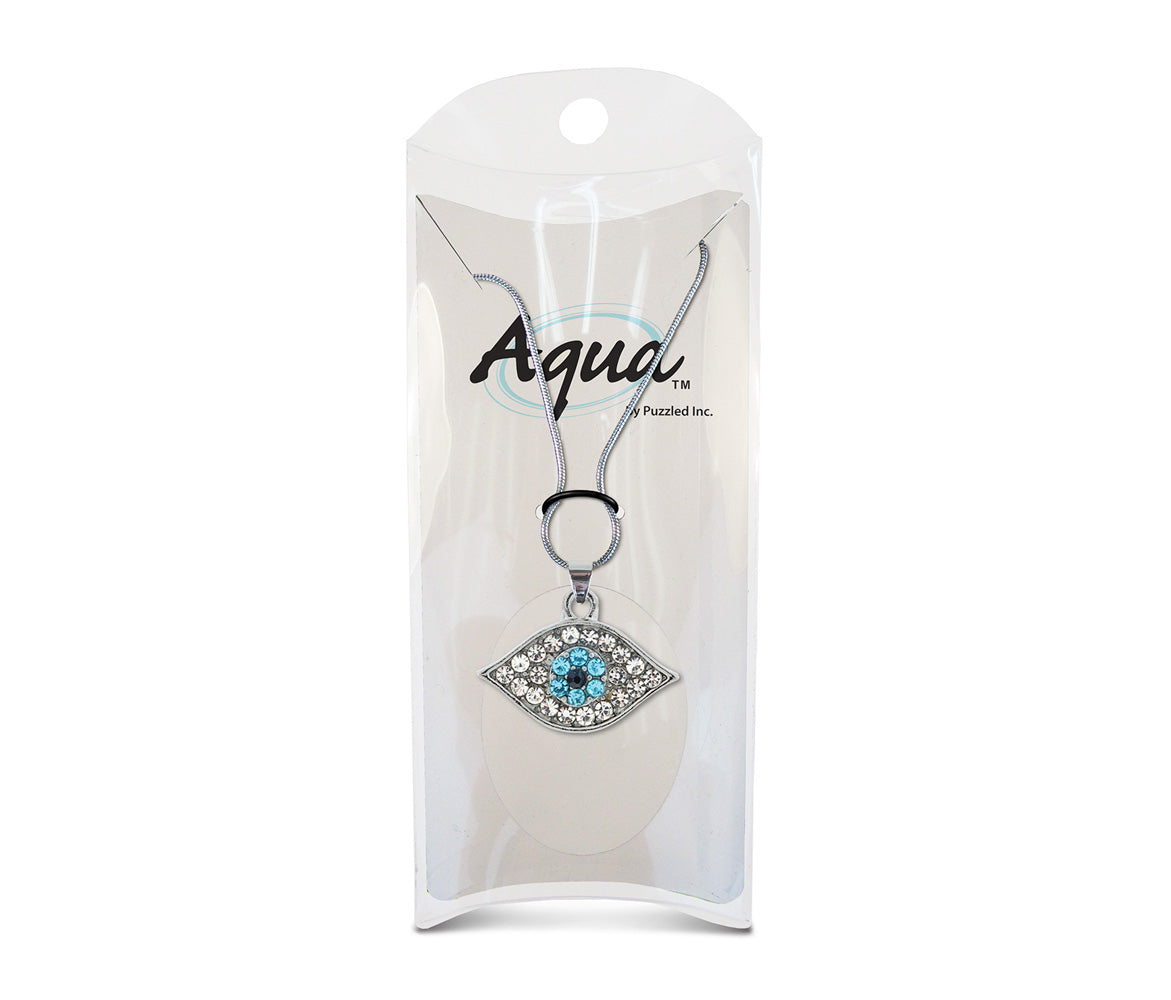 Sparkling Crystal Pendant Necklace for Women – Evil Eye