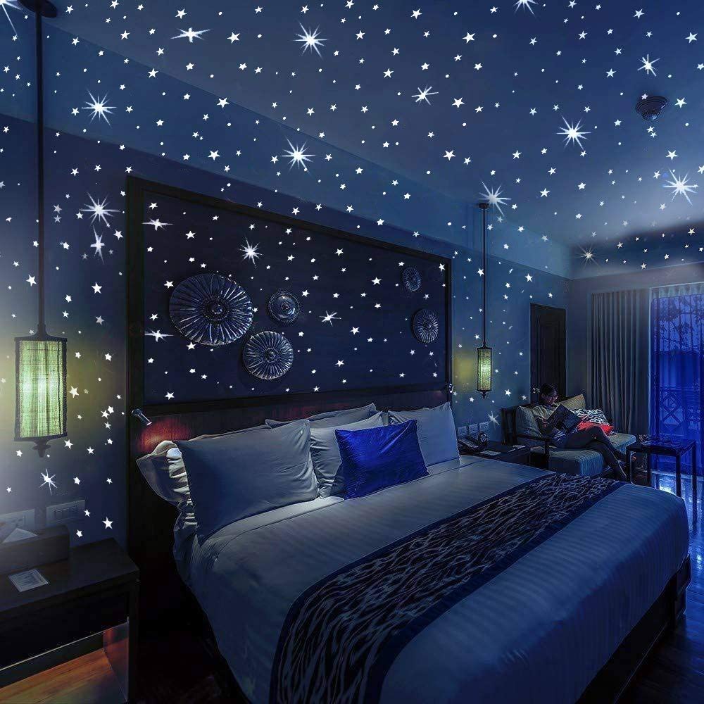 332 Pcs Glow in The Dark Stars & Dots 3D Wall Stickers for Kids Bedroom