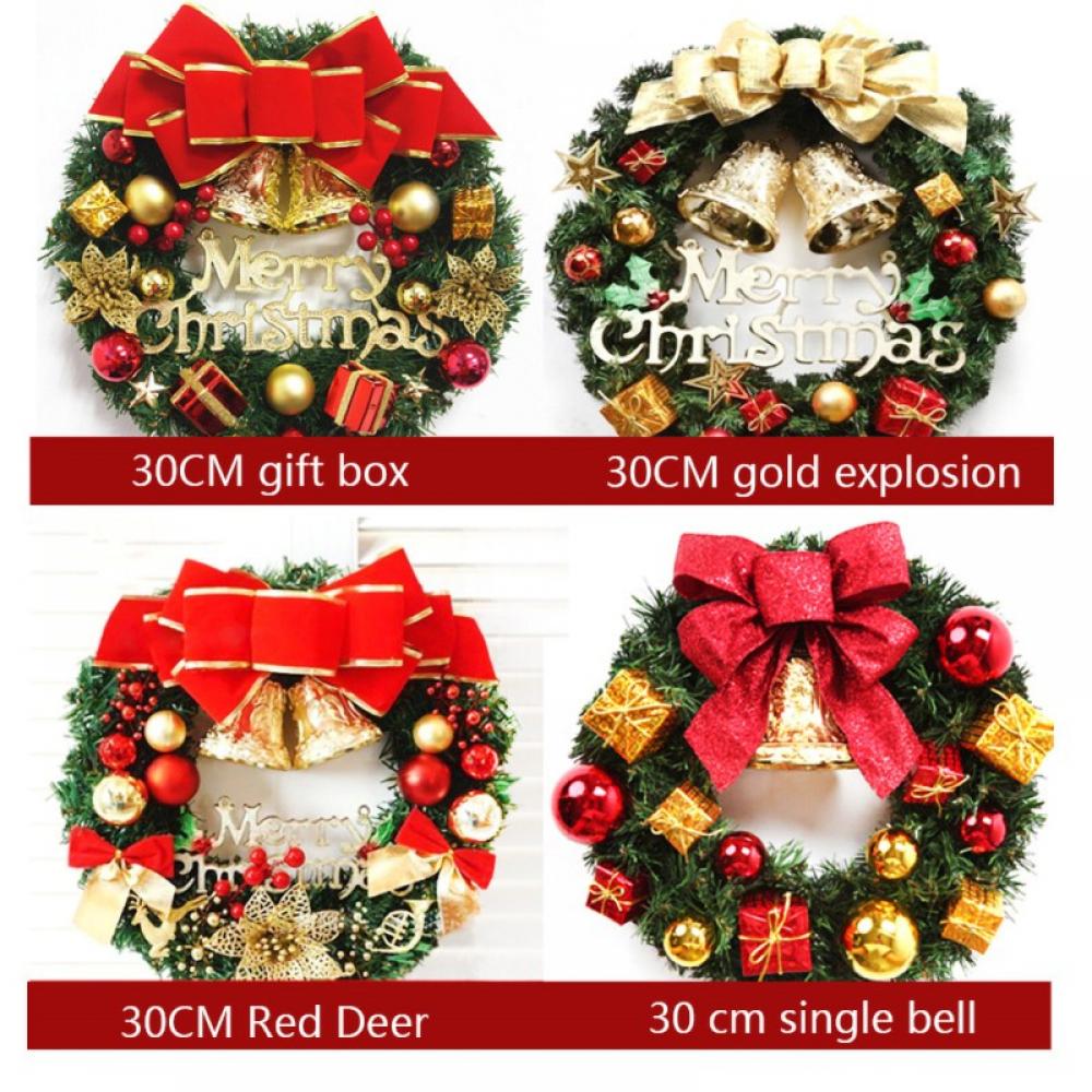 11.8 Inch Christmas Wreath Decoration