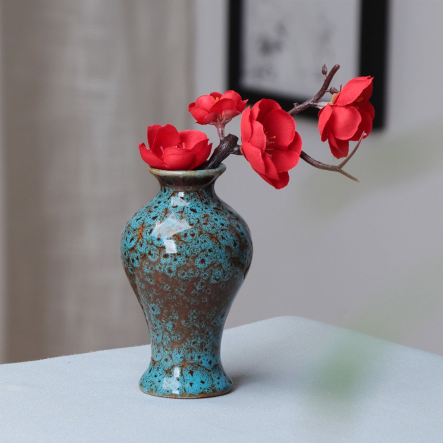 Ceramics Flower Vases 10.5cm Glazed Special Design  for Home Decoration