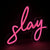 Pink Slay Neon Sign for Wall Decoration  Adjustable Lighting