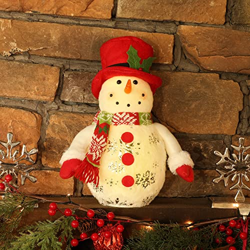 LED Lighting Snowman Figurine for Christmas Decoration