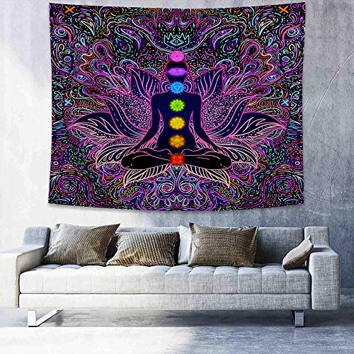 Seven Chakra Tapestry - Bohemian Mandala Yoga Meditation Wall  Decoration