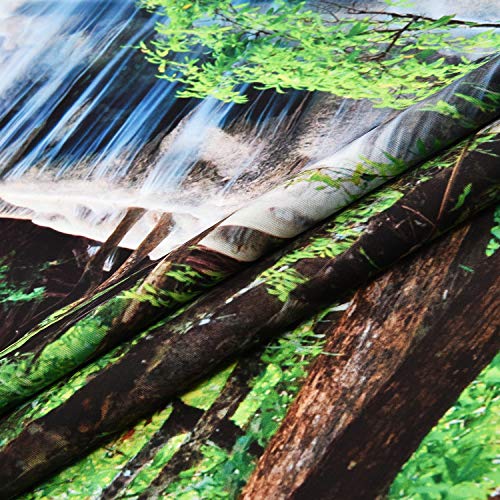 Nature Stone River Waterfall Forest Tapestry