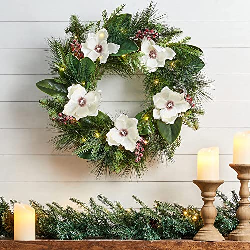 24 Inch Prelit Christmas Wreath Decoration