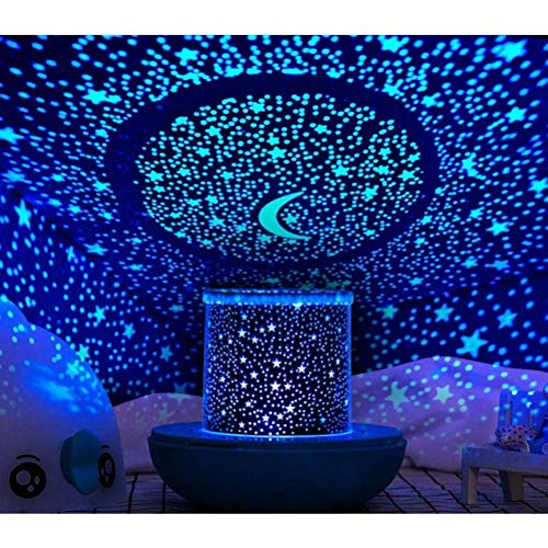 Remote Control & Timer Design Seabed Starry Sky Rotating LED Star Projector