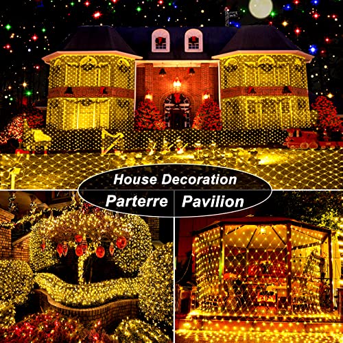 Christmas Net Lights 200 LED 9.8ft x 6.6ft w/ 11 Modes & Remote