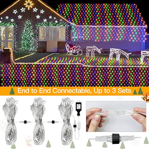 9.8x6.6ft 200 LED Christmas Net Lights