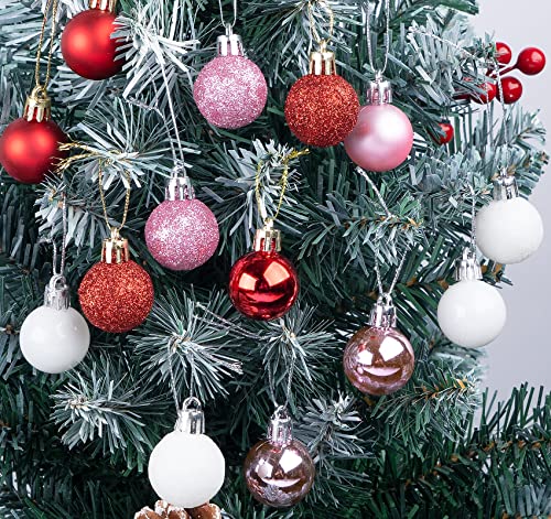 54 PCS Mini Christmas Ball Ornaments