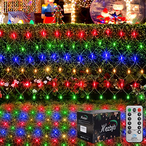 Christmas Net Lights 200 LED 9.8ft x 6.6ft w/ 11 Modes & Remote