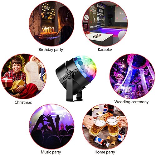 Disco Ball Disco Party Lights Sound Activated Light With Remote Control DJ