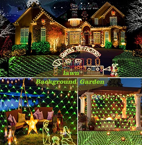 Christmas Net Lights 200 LED 9.8ft x 6.6ft w/ 11 Modes & Remote