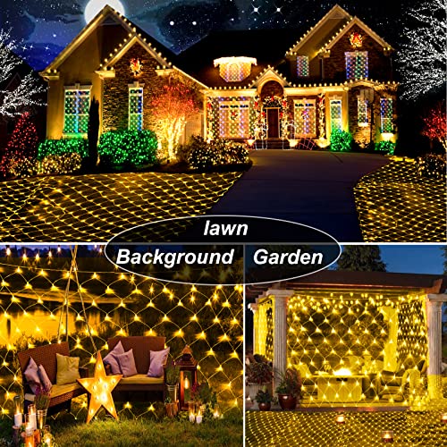 Christmas Net Lights 200 LED 9.8ft x 6.6ft w/ 11 Modes & Remote