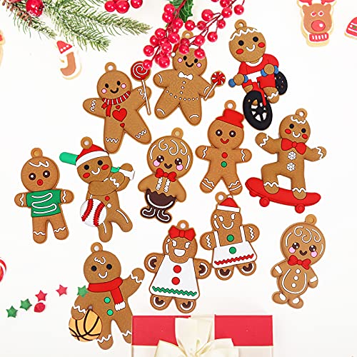 Gingerbread Man Christmas Tree Decorations & Ornaments Set