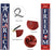 Patriotic Decorations for 4th of July Decor, Hanging American Flag Red White Blue Decor, 2023 New Version