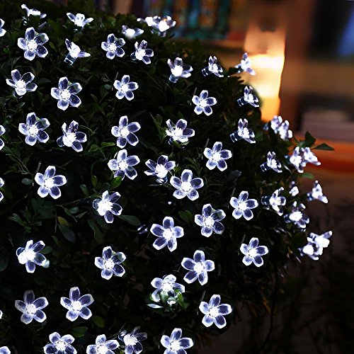 33 Feet 100 LED Cherry Flower Fairy String Lights Christmas, 8 Flash Modes with Tail Plug