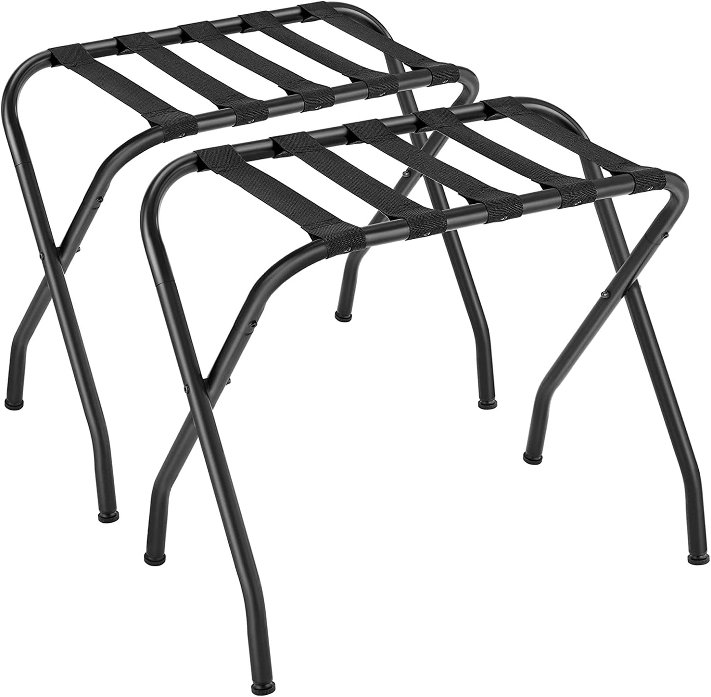 Foldable Steel Frame Luggage Rack, Pack of 2 - Suitcase Stand