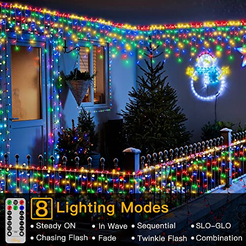 Icicle Lights 594LED 49ft Connectable Christmas Decoration