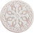 100% Cotton Tufted Bathroom Rugs Luxurious Plush Medallion Floral Pattern Bath Mat Absorbent, Quick Dry, Round 25", Pink