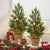 24 inch 2 Pack Artificial Mini Christmas Trees