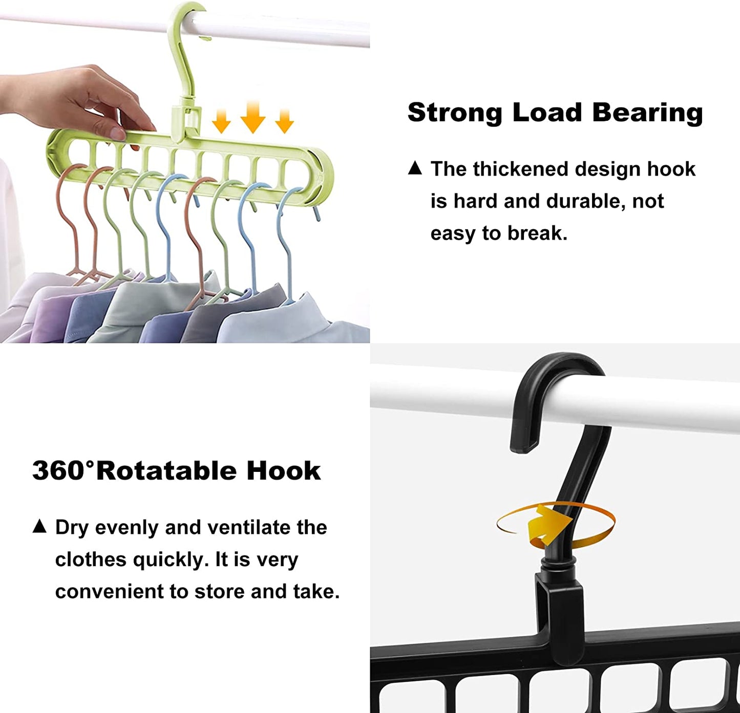 Pack of 6 Multifunctional  Closet Organizers and Storage,College Dorm Room Essentials