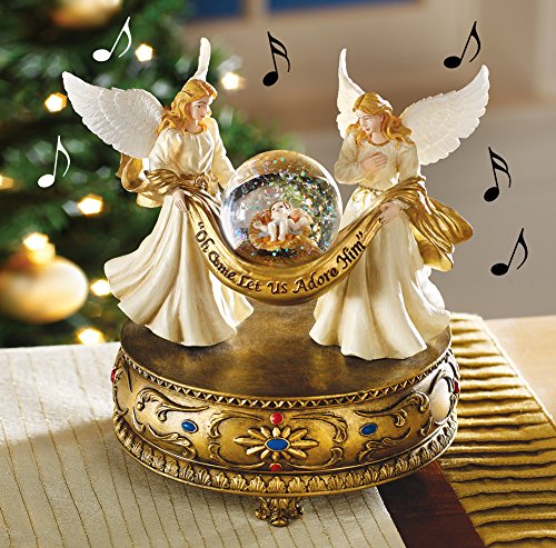 Musical Angels Snow Globe for  Christmas Decoration