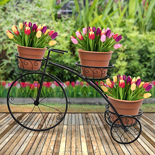 Tricycle Plant Stand - Flower Pot Cart Holder