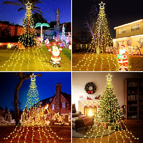 320 LEDs Christmas Decorations Star String Lights