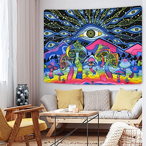 Mushroom Eyes Tapestry for Wall Decoration