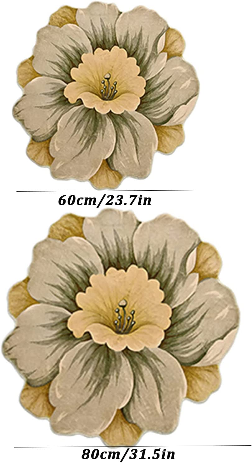 Flower Shaped Rug Redbud Carpet Trendy Area Rugs Non Slip