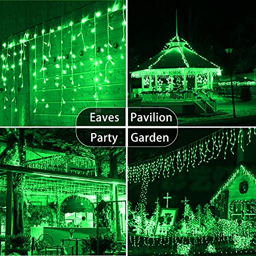 400 LED 32.8 FT 8 Modes 75 Drops Fairy String Curtain Lights for Christmas Decor