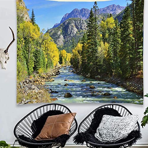 Nature Mountain Forest Scenic Tapestry