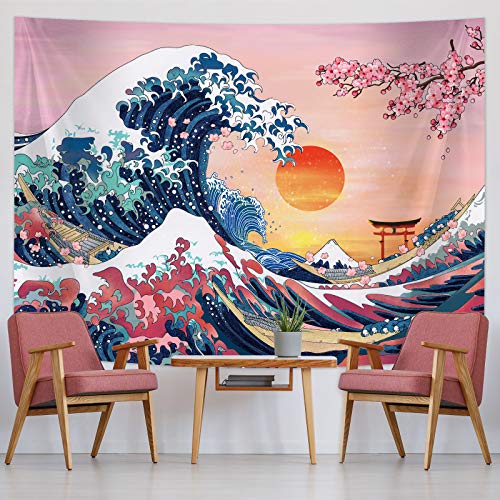 The Great Wave Japanese Ocean Wave Tapestry Wall Decorations DANNY S HOME GOODS