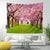 Spring Asian Cherry Blossom Scenic Tapestry