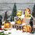 Christmas Lighted Winter Village Houses Set