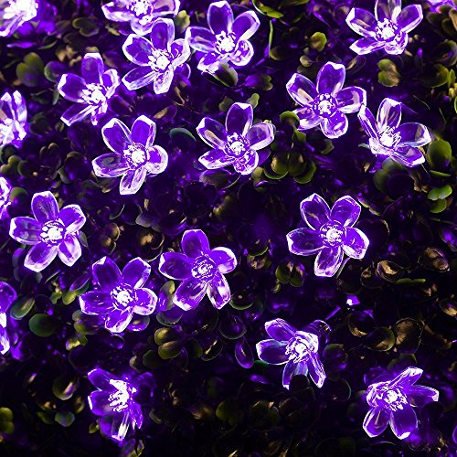 33 Feet 100 LED Cherry Flower Fairy String Lights Christmas, 8 Flash Modes with Tail Plug