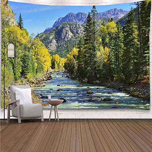 Nature Mountain Forest Scenic Tapestry