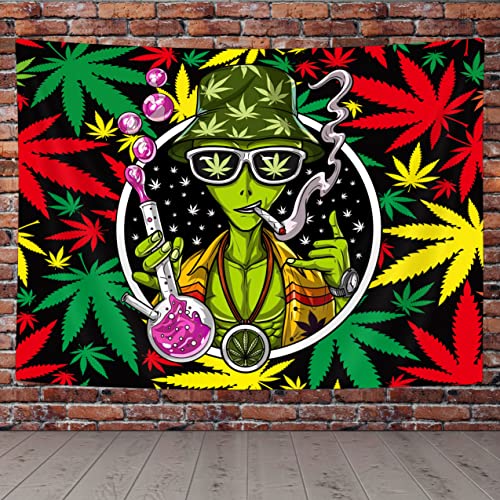 Cool Alien Leaf Wall Tapestry for Home Decor 71x60"