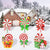 6 Pcs Candy Christmas Decorations Yard Signs  w/ Stakes