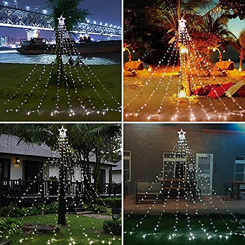 320 LEDs Christmas Decorations Star String Lights