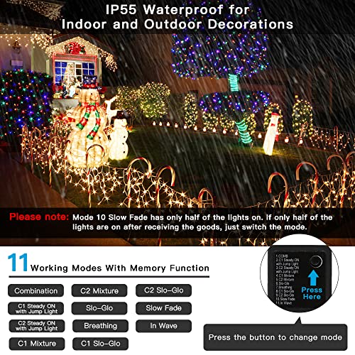 108FT 300LED Christmas String Lights w/ UL Certified