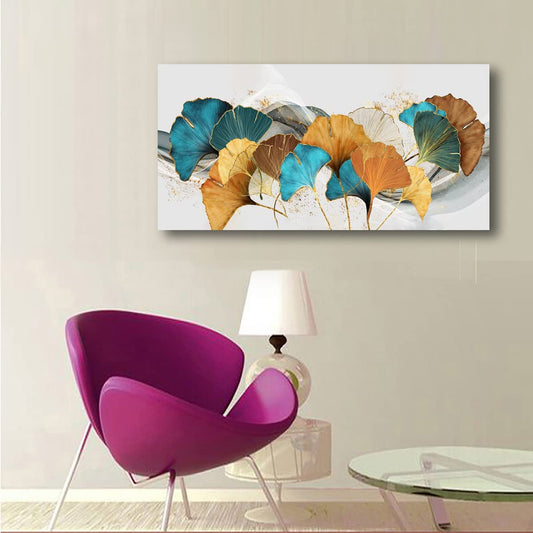 Botanical Wall Art Prints Floral Artwork Colorful Gingko Leaf Flower Pictures Room Wall Decor Minimalist 20x40 inches