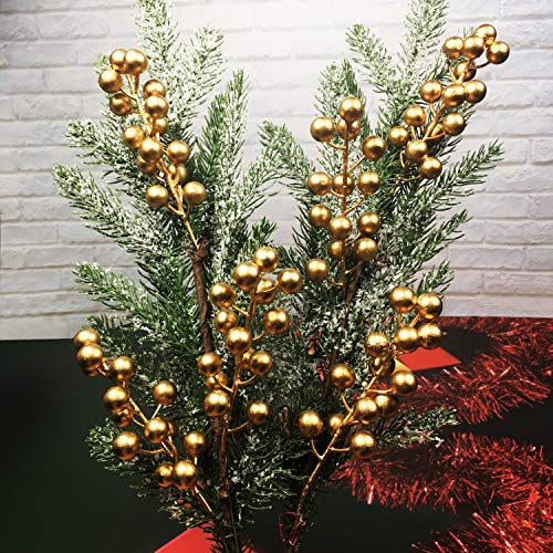 24 pcs Berries Stems  for Christmas Ornaments