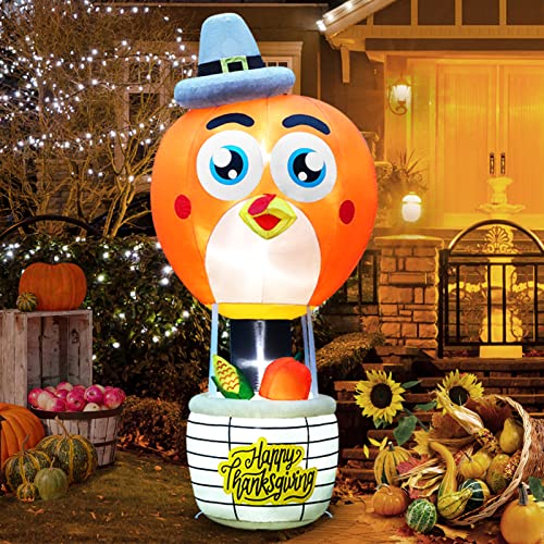 7 Ft Tall Thanksgiving Inflatables Turkey Decoration