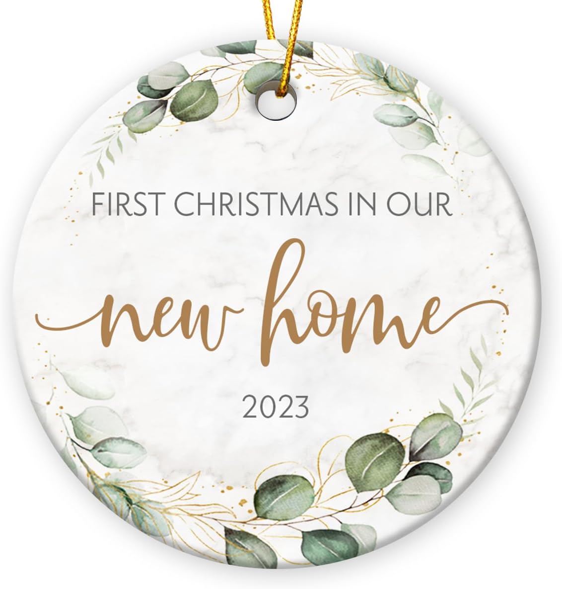 New Home Christmas Ornament - New Home Gifts, Housewarming Decorations, New Home Christmas Ornament for Couple, First Christmas in Our New Home 2023 Christmas Tree Decorations