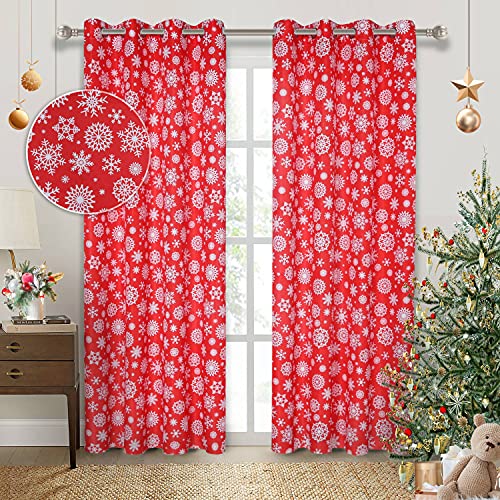 Snowflake Christmas Curtains Decoration