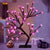 18" LED Cherry Blossom Tree Light w/ Timer-Battery Operated, Hot Pink Glow