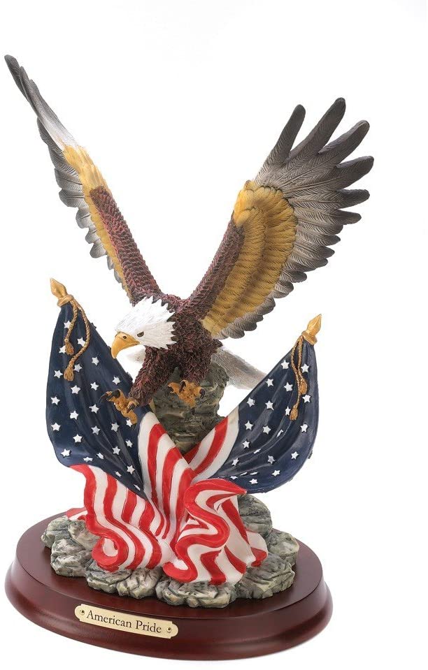 Patriotic Eagle Statue Sculpture