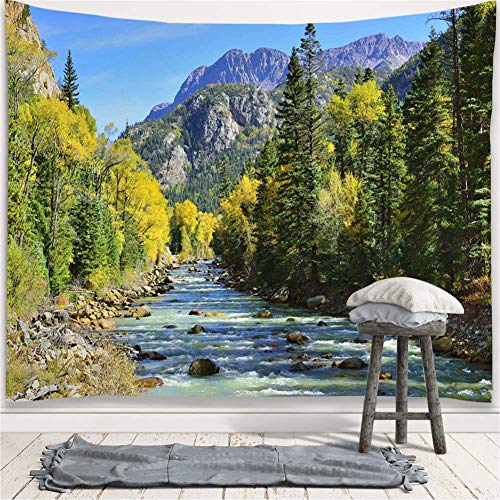 Nature Mountain Forest Scenic Tapestry